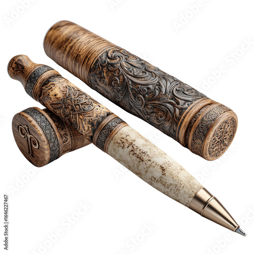 Wallpaper Mural Elegant and intricately designed pen set showcasing craftsmanship and style, perfect for professional settings. Torontodigital.ca