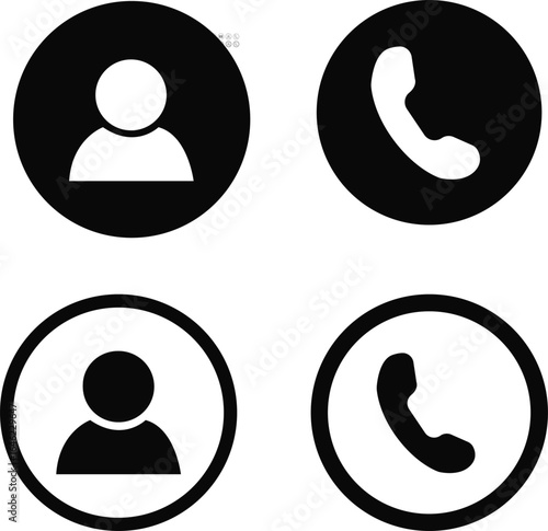 Visting card icon set. Business card icon information collection,Set of BLACK icons for business card and information ID card,Solid Vector Icon for Passport Suitable for Web Page, Mobile App