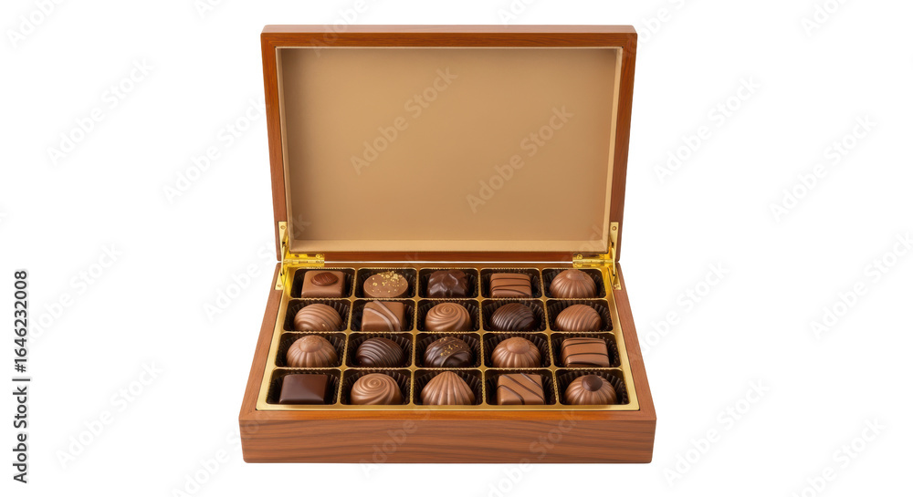 Isolated chocolate box Isolated chocolate box