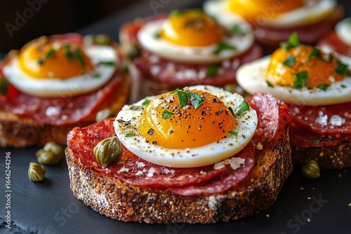 Tasty Open-Faced Sandwiches With Soft-Boiled Eggs for the Perfect Brunch Expe...