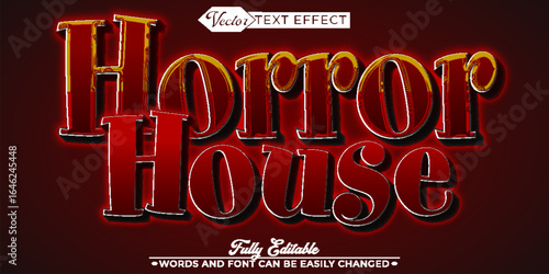  Horror House Vector Fully Editable Smart Object Text Effect