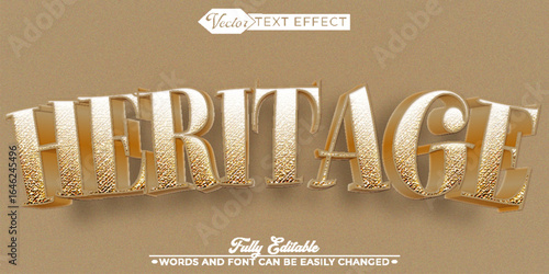  Heritage History Vector Fully Editable Smart Object Text Effect