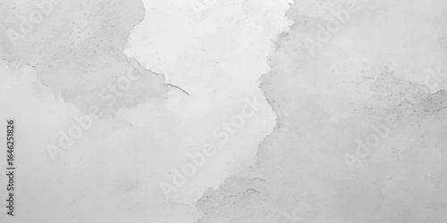 White Concrete Wall Texture with Minimal Cracks for Abstract Background, Interior Design, and Modern Architectural Decoration.