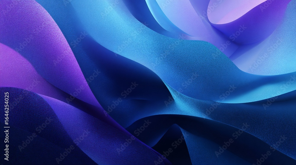 Obraz premium Abstract waves of blue, purple, and pink create a flowing, textured design