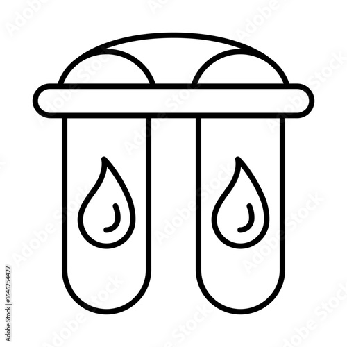 Water filter icon. Aqua or liquid thin line illustration.