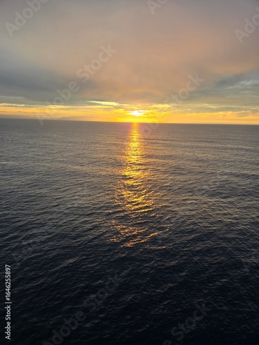 Sunset on the ocean