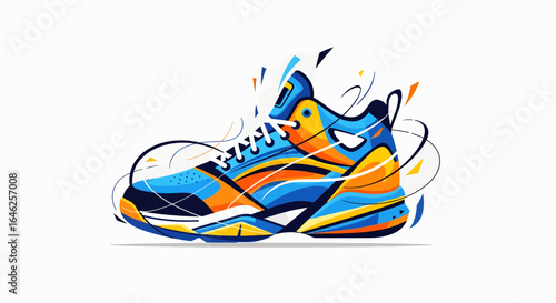 Vibrant Colors, Action-Packed Design, Urban Art Style