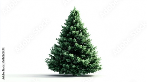 Beautiful Christmas Tree Isolated on White Background for Festive Designs