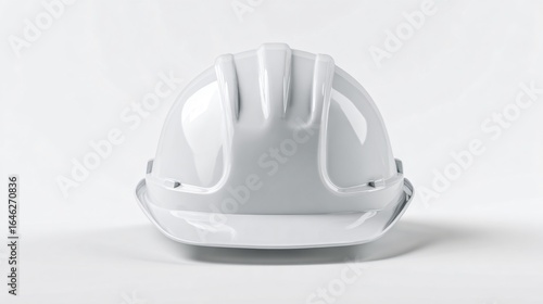 White Construction Helmet Mockup for Professional Usage in Isolated Setting