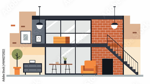 Minimalist Loft Apartment Exposed Brick Interior Urban Living Design