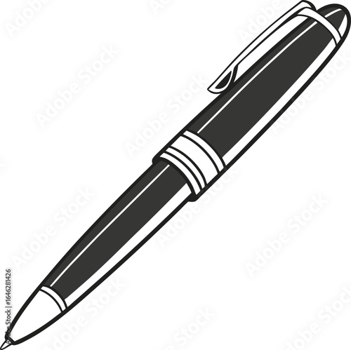 vector illustration of a pen
