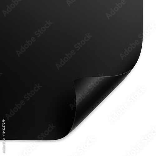 black and white paper corner