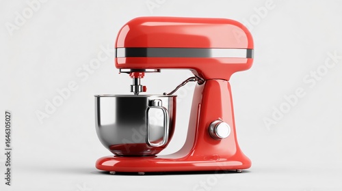 Professional Kitchen Mixer Isolated on White Background for Culinary Designs