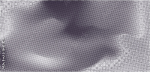 Abstract diagonal wavy striped dark indigo dotted halftone vector background. Monochrome muted purple curve half tone lines textured pattern for banner, cover, water texture, surface design