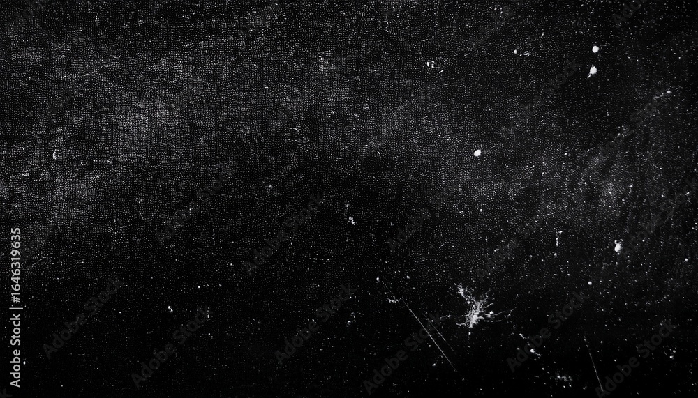 Fototapeta premium black background with scratches and dust starry sky shooting stars texture grainy grunge style high contrast gritty film stock dark mood