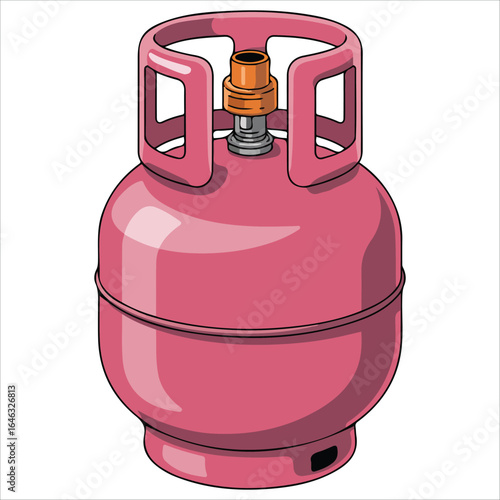 Propane tank vector graphic white background