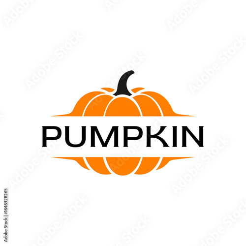 Stylish pumpkin badge with bold typography, perfect for food markets, Halloween events, or seasonal branding