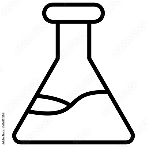 Conical Flask line icon