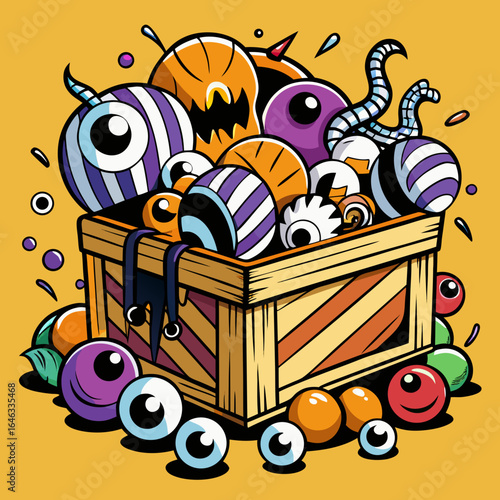 treasure chest vector illustration
