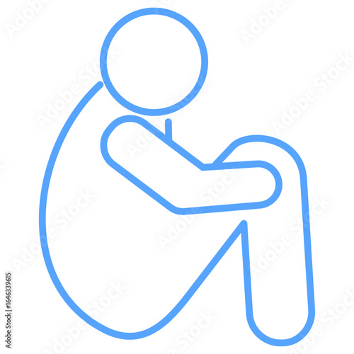 Depresi Blue Icon