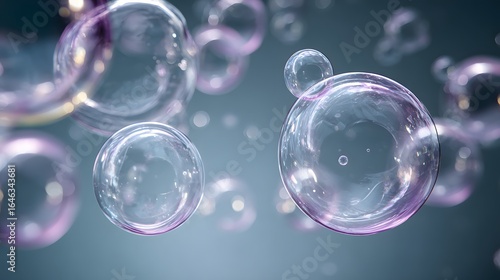 Wallpaper Mural Sparkling soap bubbles in mid-air. Torontodigital.ca