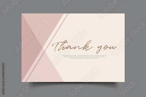 thank you greeting card template design
