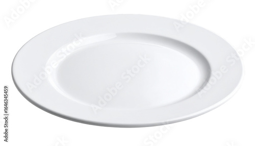 white plate isolated on transparent