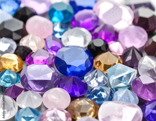 Colorful Gemstones Closeup.