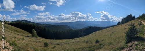 panoramic view of the mountains