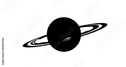 Object explore saturn planet vector illustration for astronomy space science and cosmic exploration designs and artwork vector