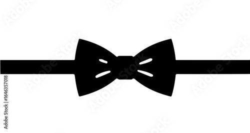 Object elegant formal bow tie vector graphic design for fashion accessories and clothing style illustration element vector