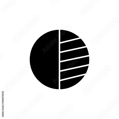 Contrast Adjustment Icon for Mobile Interface