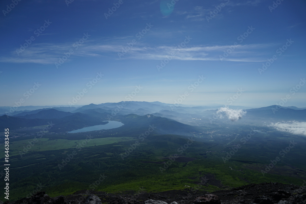 Fototapeta premium Mt. Fuji Hiking Early Summer 