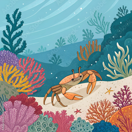 marine life with sea animals