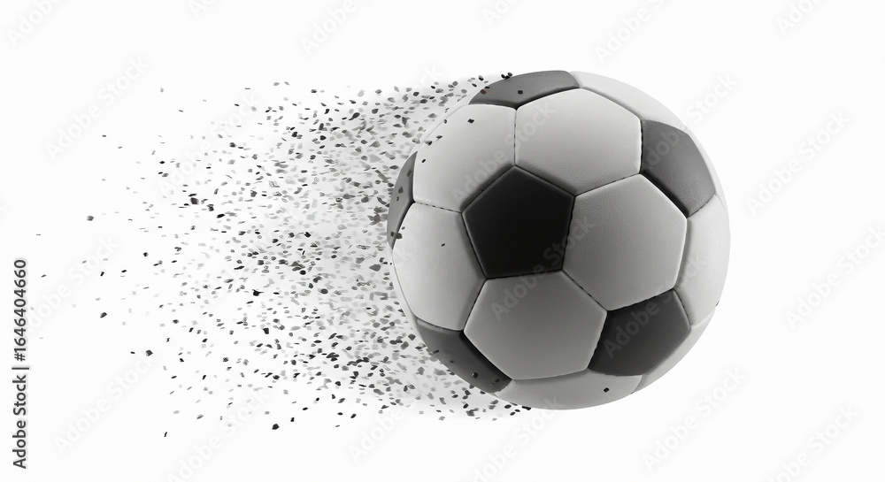 Fototapeta premium soccer ball on white background