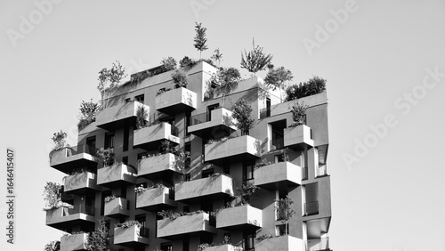 Green building and sustainability concept in Milan, Italy