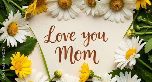 Mother's Day Card with Daisies A Floral Greeting of Love and Appreciation for Mom
