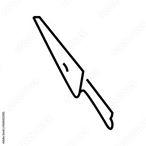 knife kitchen outline icon vector illustration