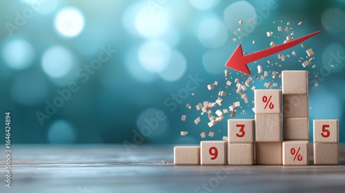 Sales growth visualization business analysis graphic design indoor close-up financial trends