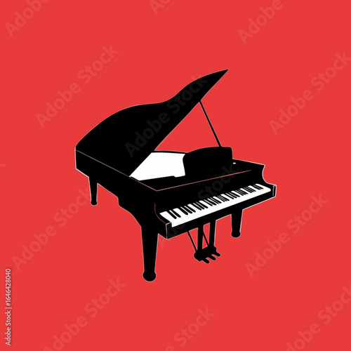 Grand Piano Vector Illustration