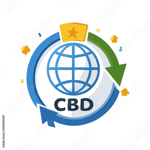 CBDC digital currency (CBDC) with a world icon