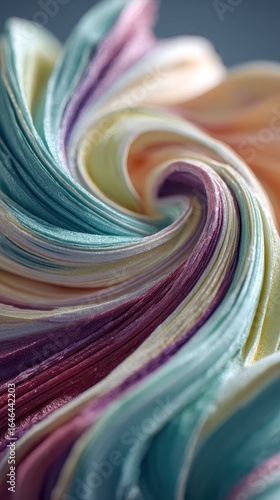 Wallpaper Mural Abstract Swirling Fabric Textures in Pastel Colors Torontodigital.ca
