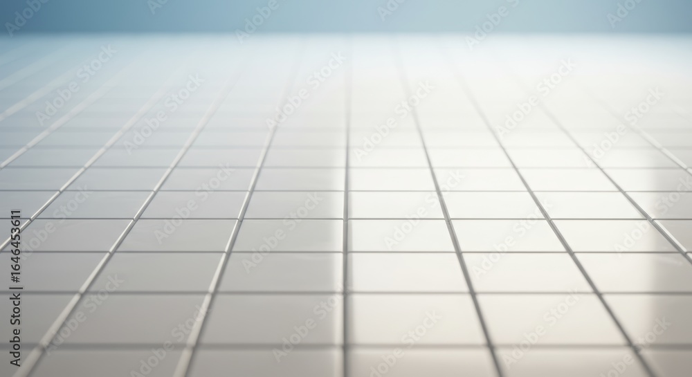 Obraz premium Sparkling white ceramic tiles