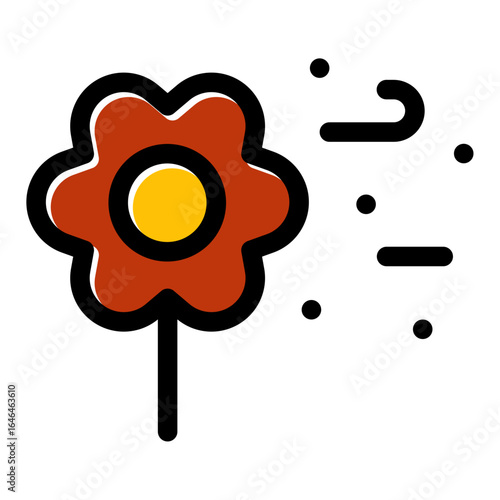 flower pollen icon
