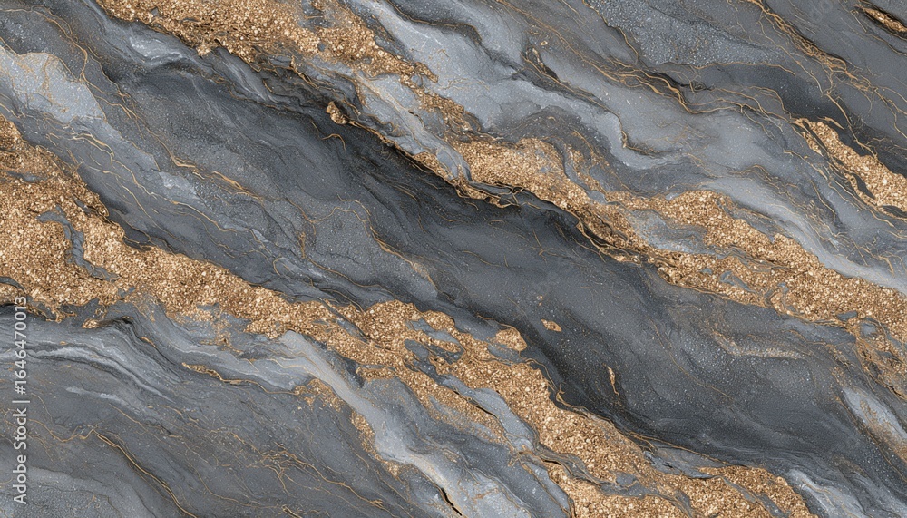 Fototapeta premium Elegant gray and gold marble texture background design