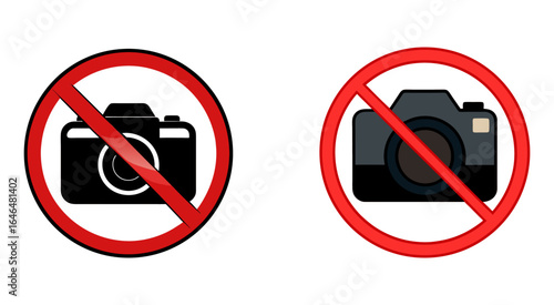 Flat no photography vector illustration design