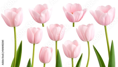 Wallpaper Mural Soft pink tulips Torontodigital.ca