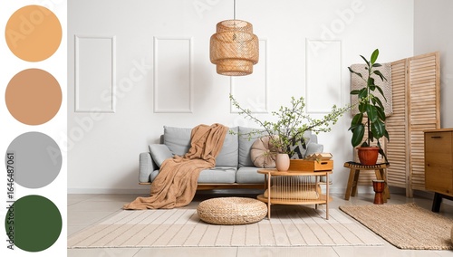 Interior of living room wit...