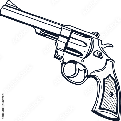 Silhouette assault rifle , ideal for military-themed designs, tactical branding, or defense illustrations