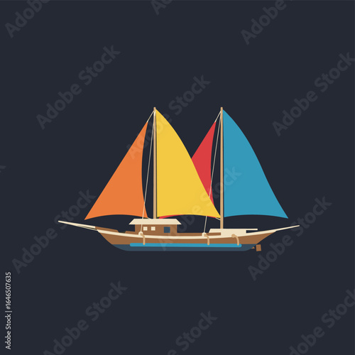 sailing boat on the sea